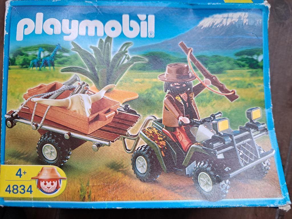 Playmobil Safari Quad 4834, Ophalen of Verzenden, Zo goed als nieuw, Complete set