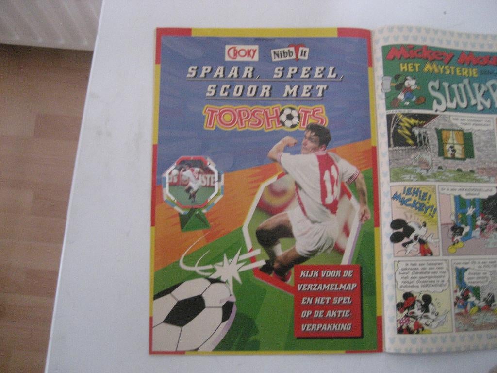 marc overmars reclame en flippo, Ophalen of Verzenden, Gebruikt, Ajax, Poster, Plaatje of Sticker