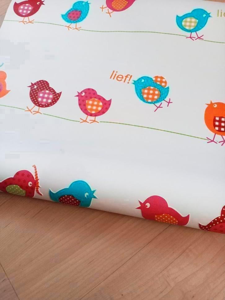 Lief! Lifestyle Behang met vogels, Huis en Inrichting, Stoffering | Behang, Ophalen of Verzenden, Minder dan 10 m²