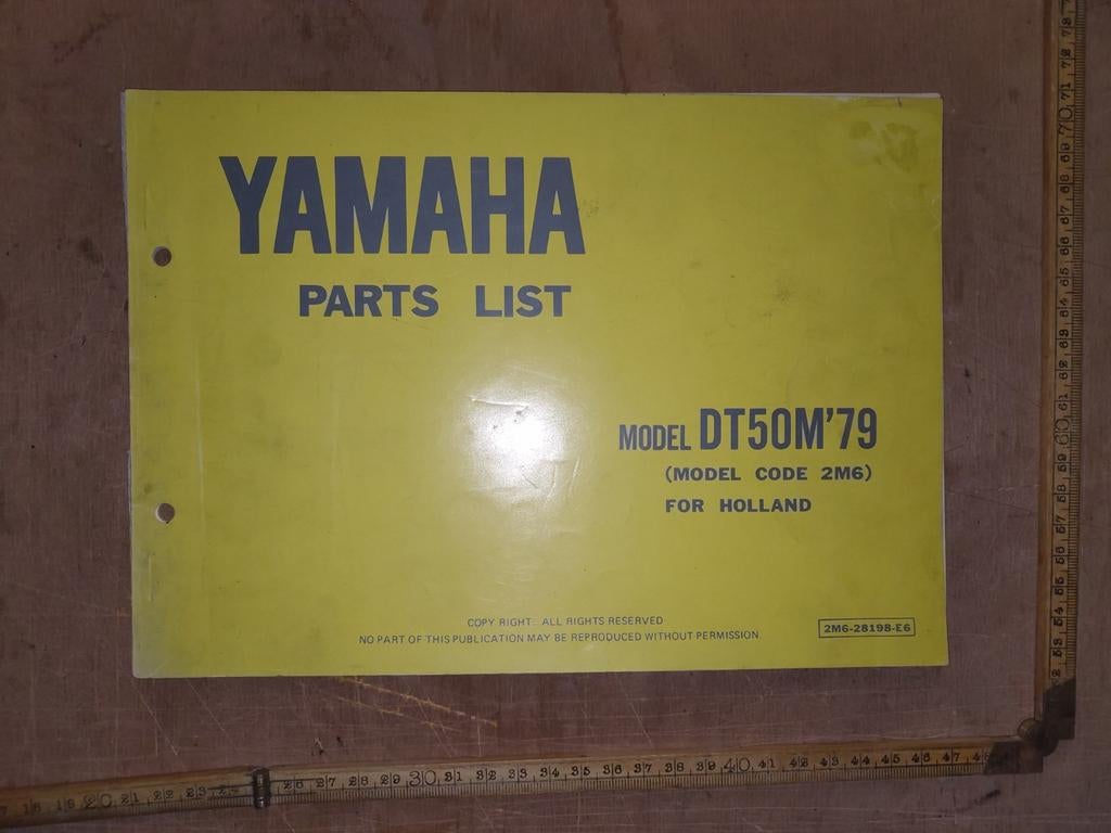 Onderdelen catalogus Yamaha Dt50m, Fietsen en Brommers, Ophalen of Verzenden, Gebruikt