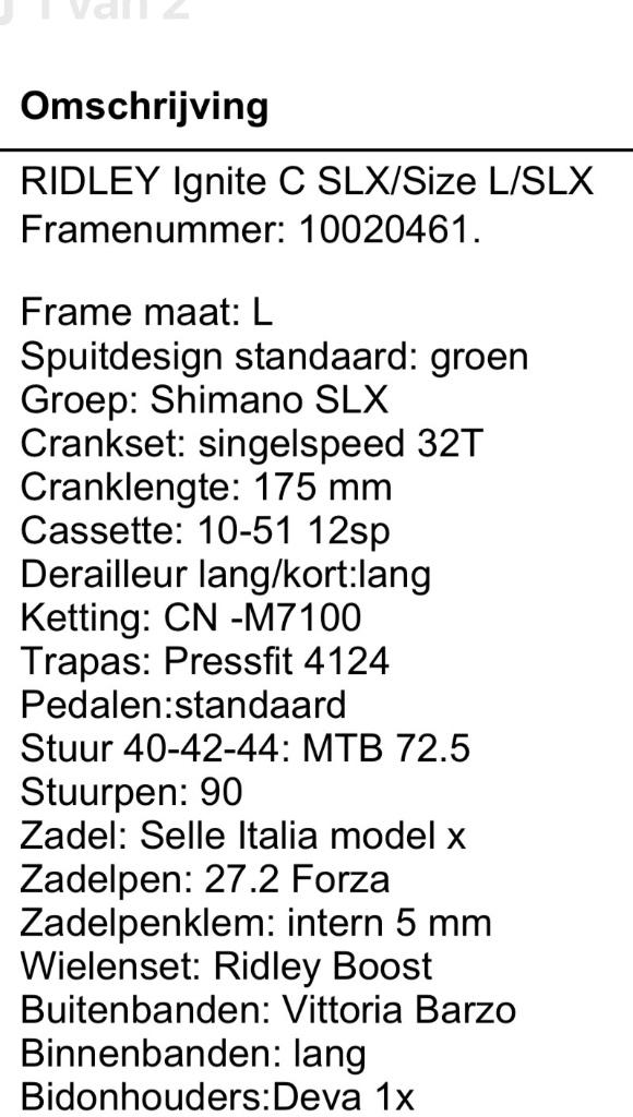 MTB Ridley, 28 inch, Vering, Zo goed als nieuw, 57 tot 61 cm