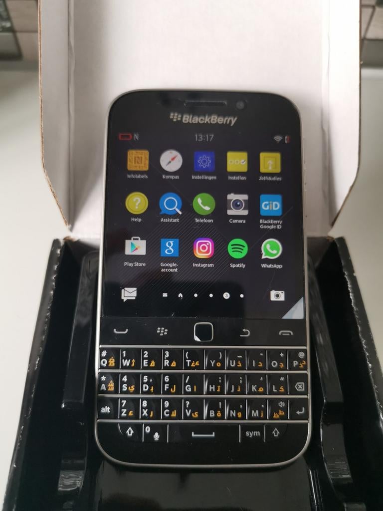 Als nieuw werkend blackberry classic Q20 met Arabisch toetse, Ophalen of Verzenden, Zo goed als nieuw