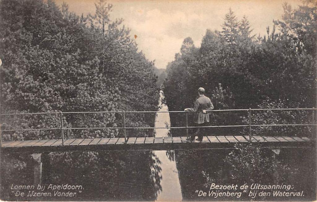 Loenen bij Apeldoorn - IJzeren Vonder De Vrijenberg, Ophalen of Verzenden, Voor 1920, Gelopen, Gelderland
