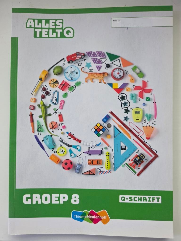 Alles telt Q-schrift Groep 8, Wiskunde A, Ophalen of Verzenden, Zo goed als nieuw, Onbekend
