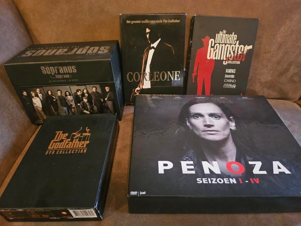 Misdaad Set: Sopranos, Corleone, Penoza, Moviebox &Godfather, Vanaf 16 jaar, Boxset, Drama, Ophalen of Verzenden