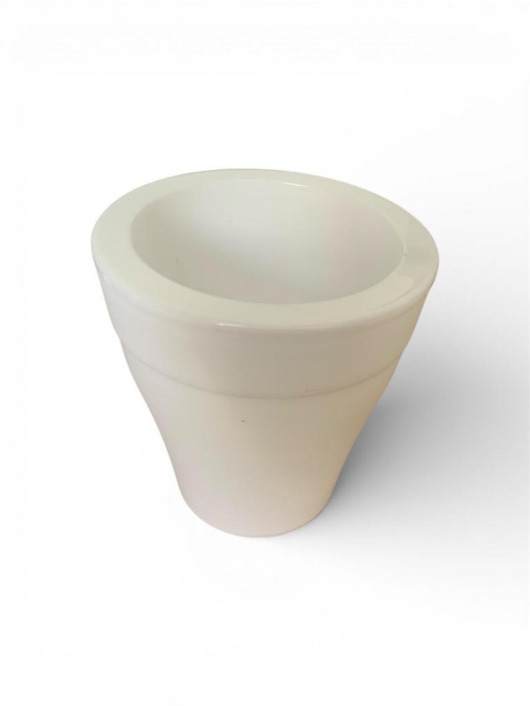 Verlichte sfeervolle kunststof bloempot, Ø13 cm, 20 cm hoog, Tuin en Terras, Bloempotten, Zo goed als nieuw, Kunststof, Binnen