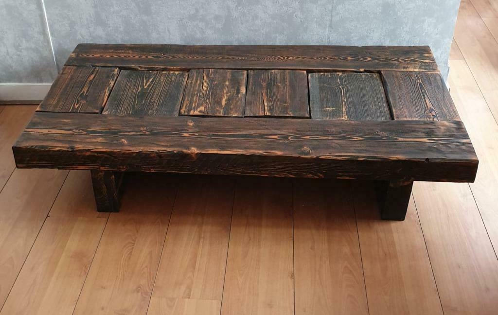 een koffie tafel, Huis en Inrichting, Tafelonderdelen, Ophalen of Verzenden, Zo goed als nieuw, Eikenhout