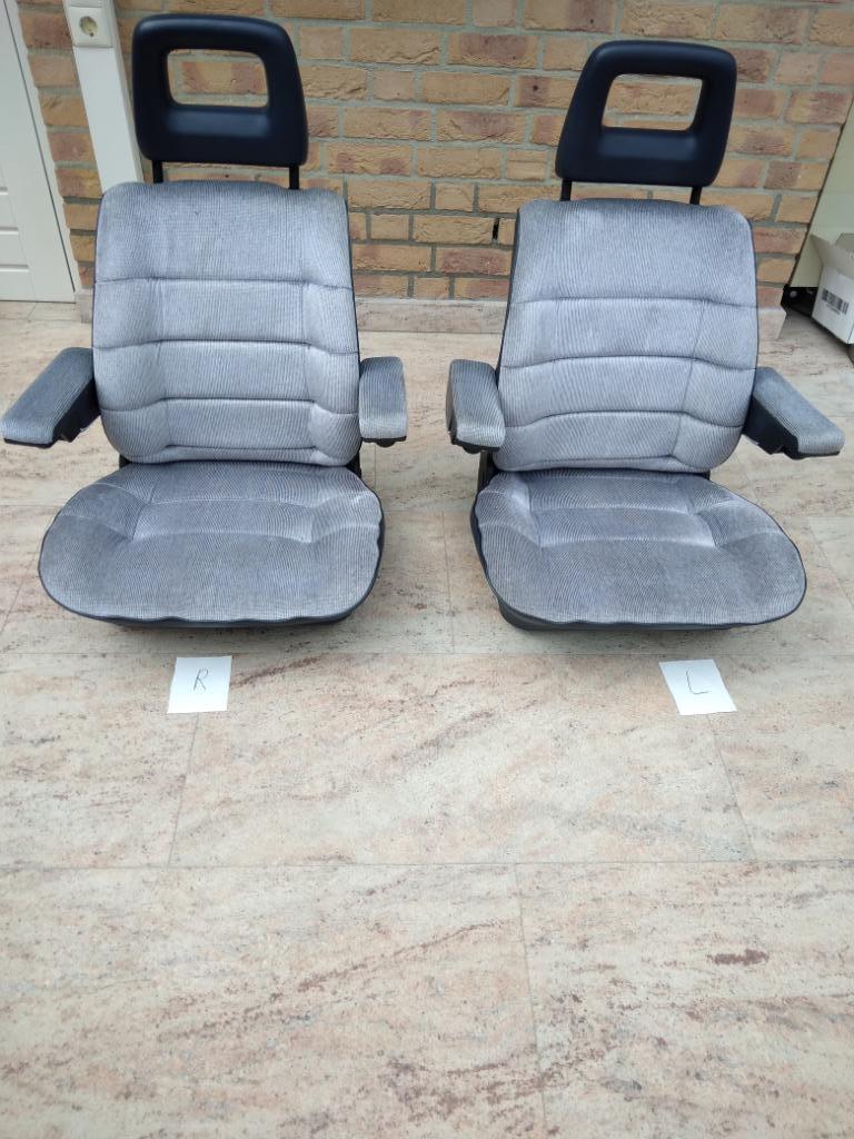 VW T3 CARAT Pilotenstoelen met Hoofdsteunen, Blauw, Caravans en Kamperen, Camper-accessoires, Ophalen