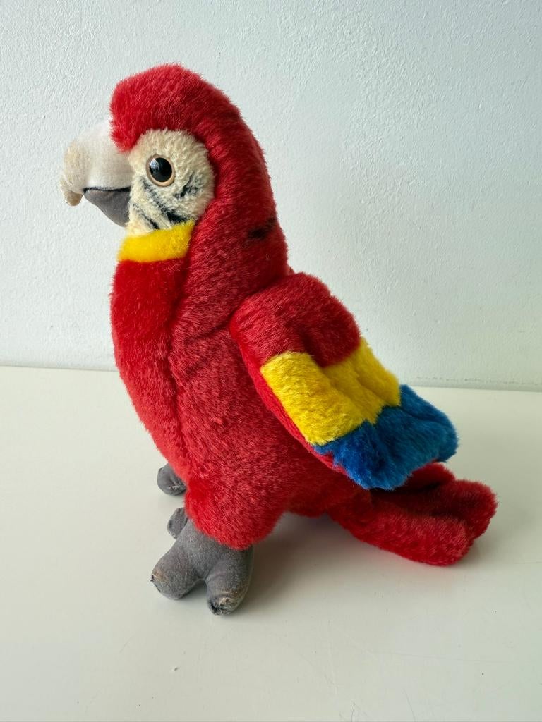 Knuffel papegaai rode ara 15 cm / WNF / WWF / Anna Club, Ophalen of Verzenden, Gebruikt, Overige typen