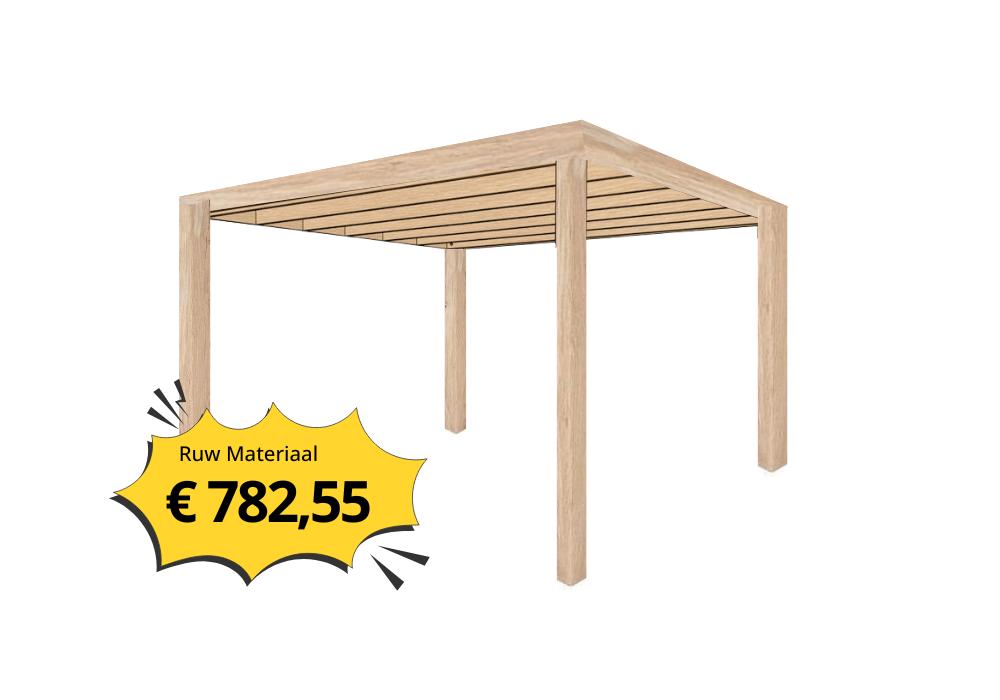 Eiken pergola 3 x 3 m, Ophalen, Nieuw, Veranda