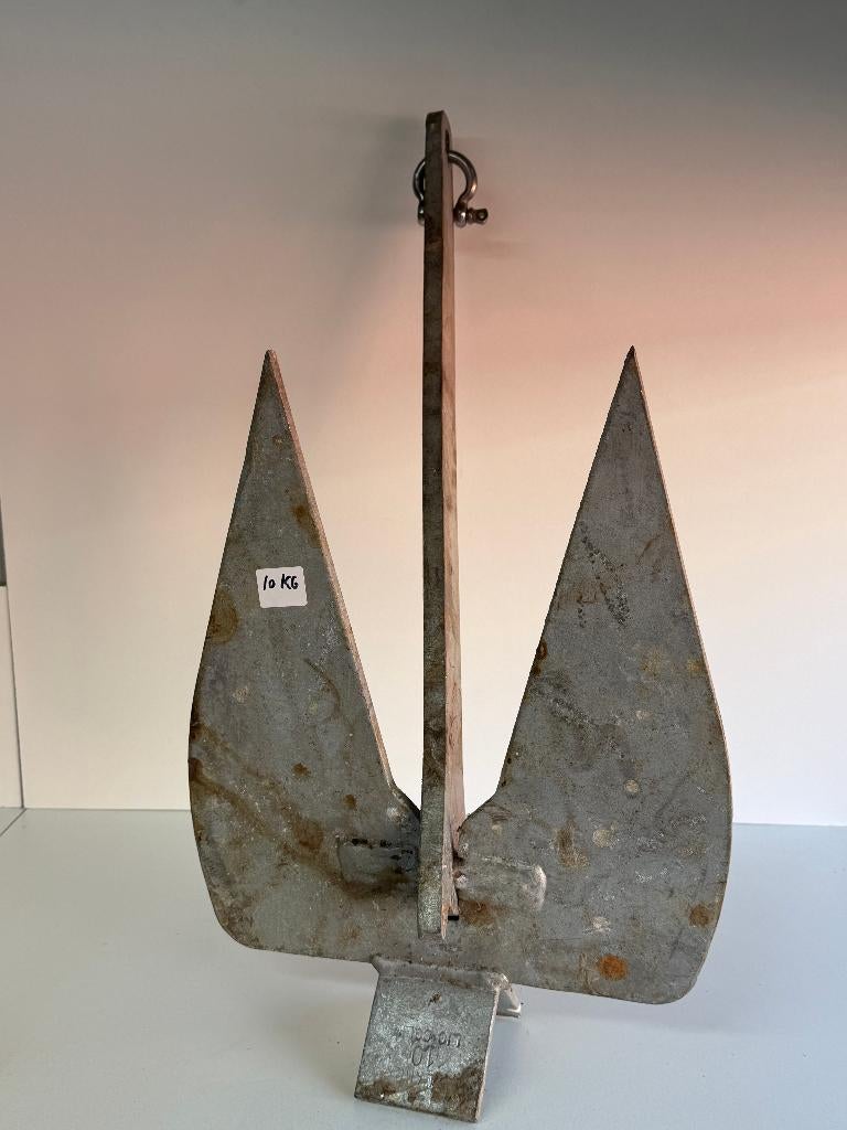 Danforth / French anker 10 kg met harpsluiting, Ophalen of Verzenden, Gebruikt, Overige typen