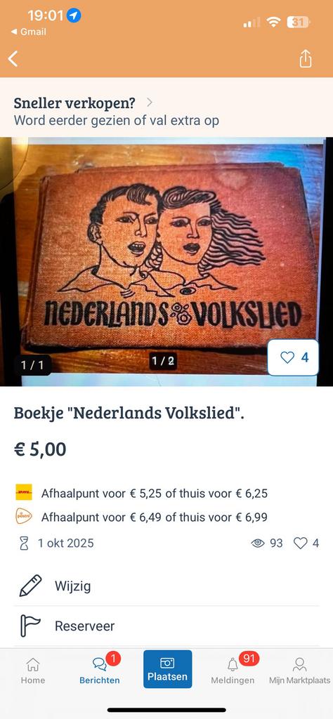 Boekje "Nederlands Volkslied"., Ophalen of Verzenden, Pollman en Tiggers.