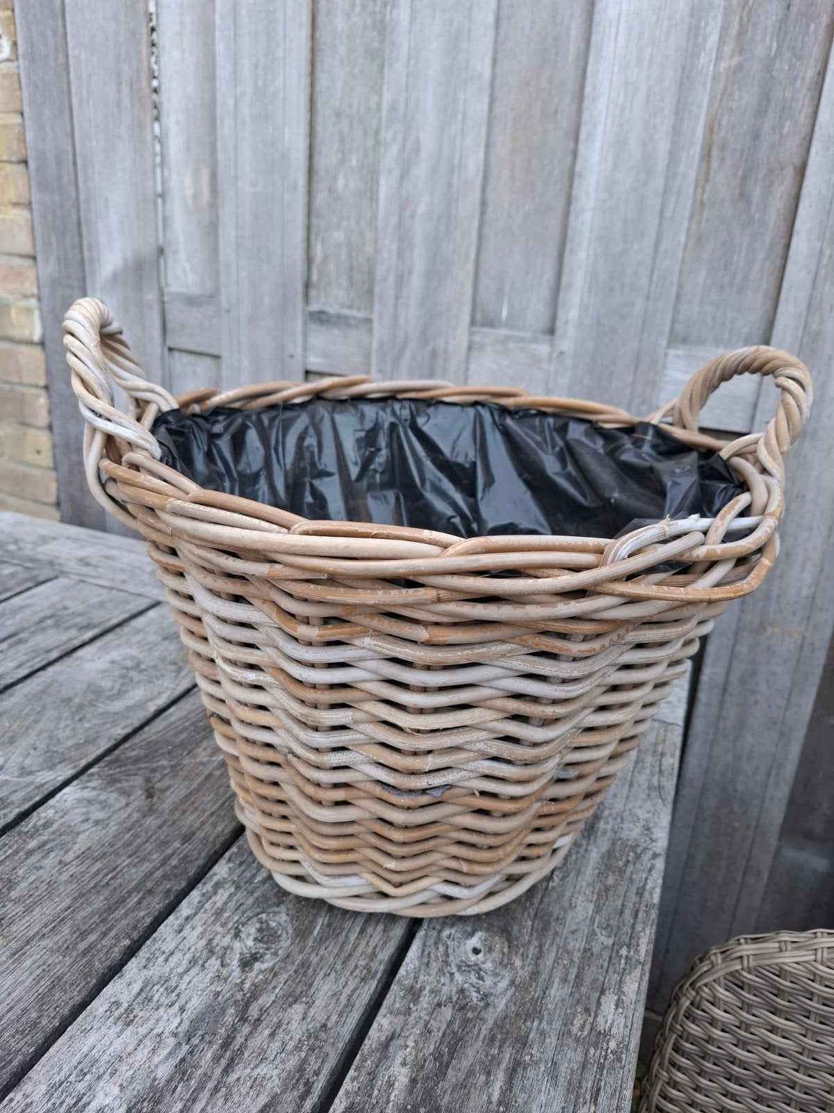 rotan mand, Ophalen, Met handvatten, Mand, Rond