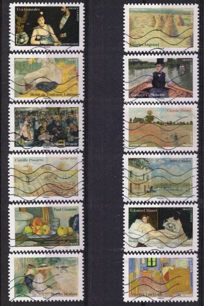Frankrijk, serie "kunst" 2024-59, Verzenden, Gestempeld