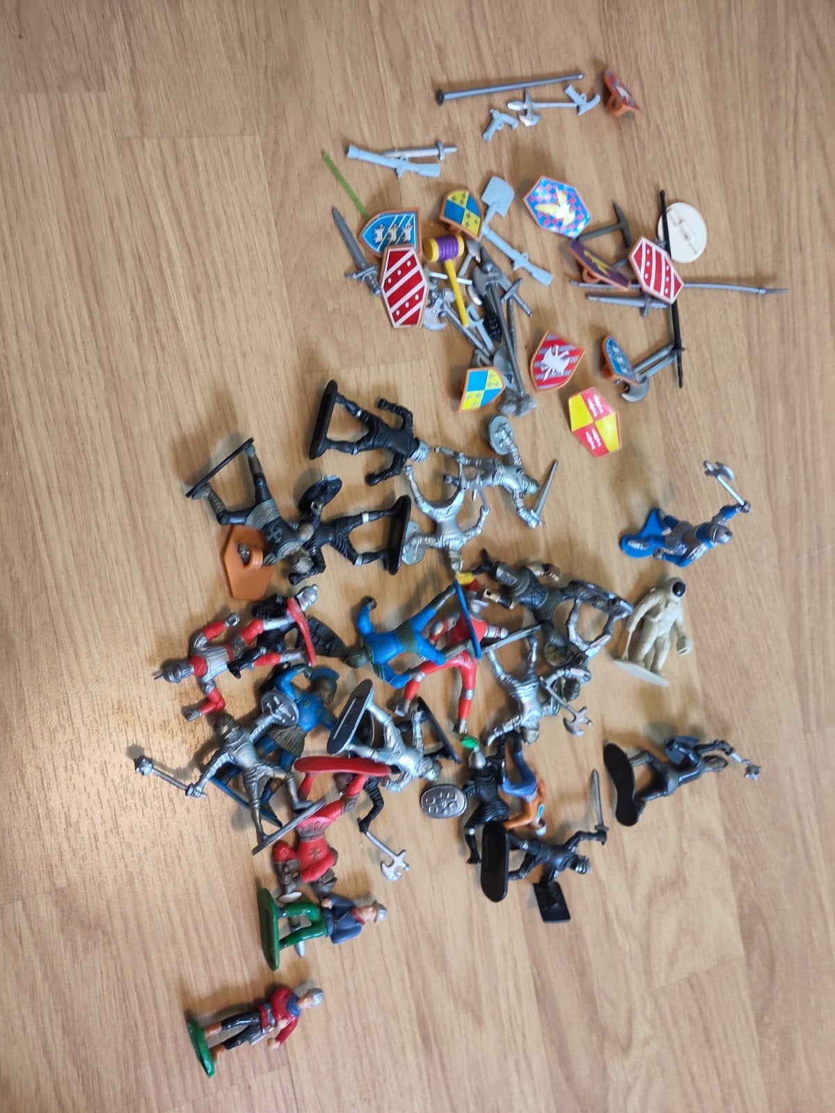 ridders en paarden, Ophalen