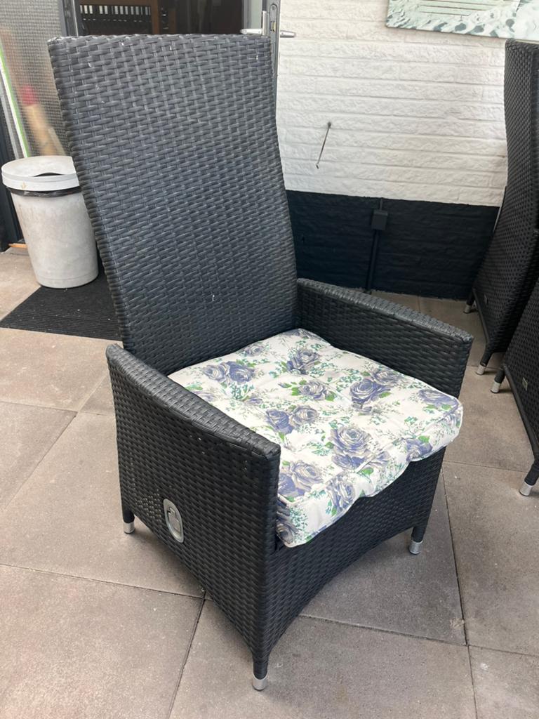 6x vertelbare Bois le duc stoelen, Ophalen, Zo goed als nieuw