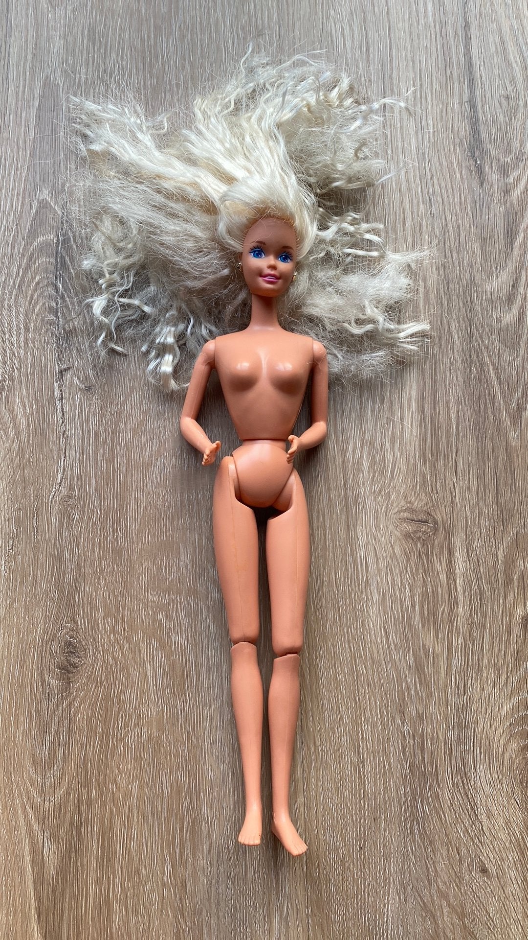 Vintage Barbie pop Mattel met bewegende benen uit 1966, Ophalen of Verzenden, Gebruikt, Barbie