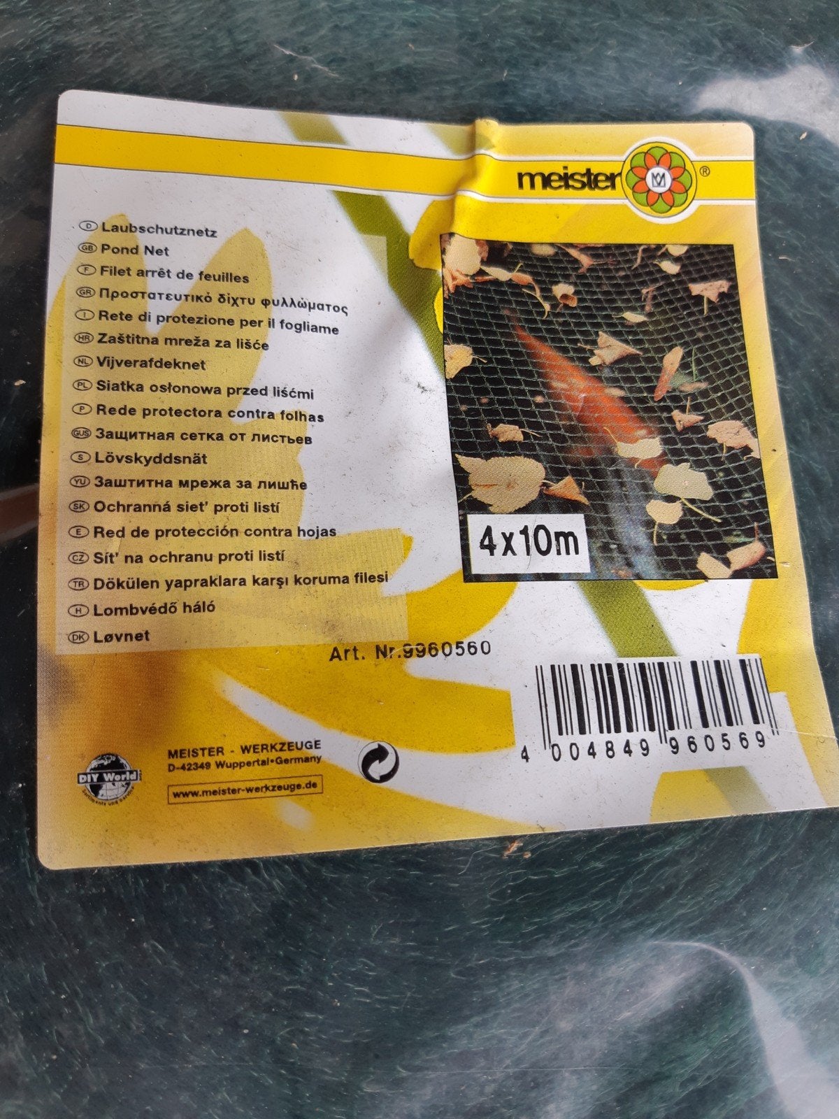 Vijverafdeknet 4x10m vogelnet moestuinnet 7,5 euro, Ophalen