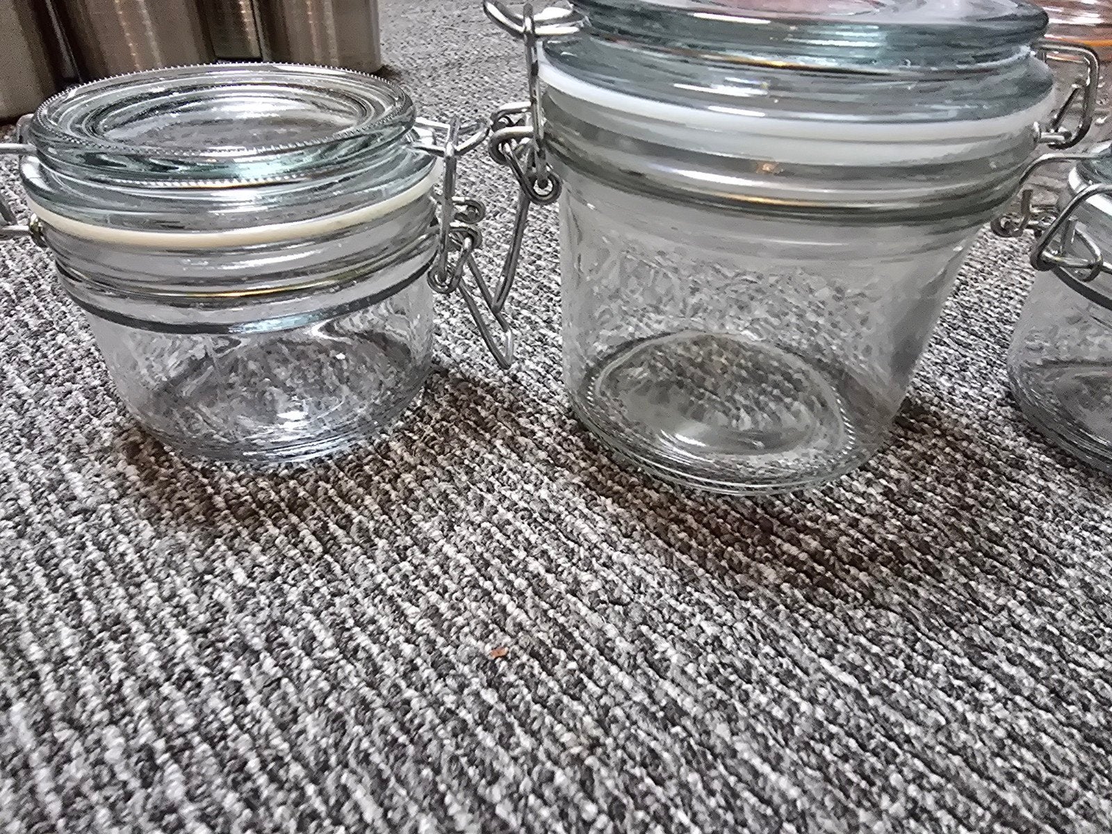 Wekpotjes en wekpot - 2x 100ml, 1x 200ml - Nieuwstaat, Huis en Inrichting, Keuken | Keukenbenodigdheden, Ophalen
