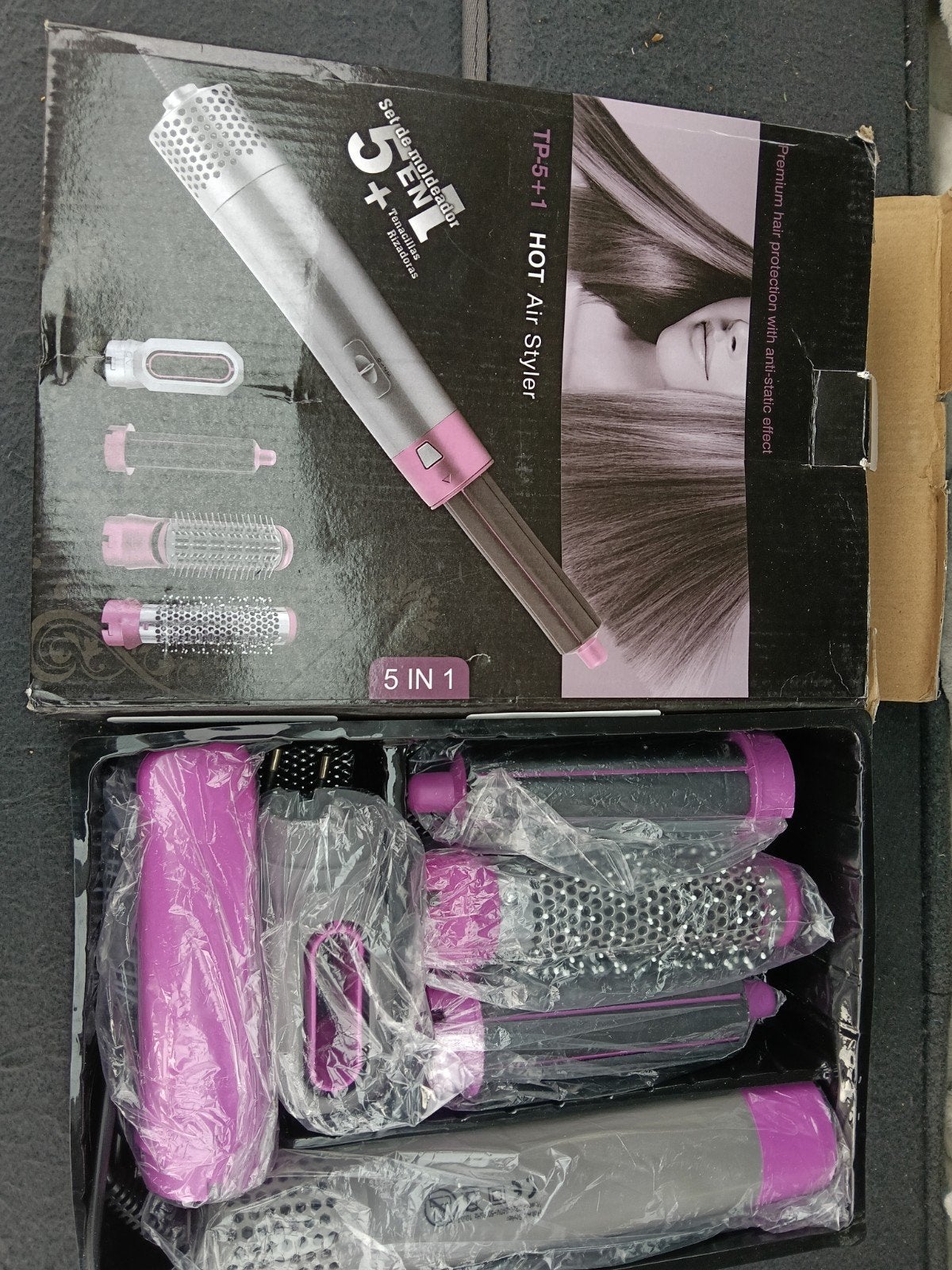 hot air styler met diverse opzetstukken, Ophalen, Nieuw, Föhn of Haardroger