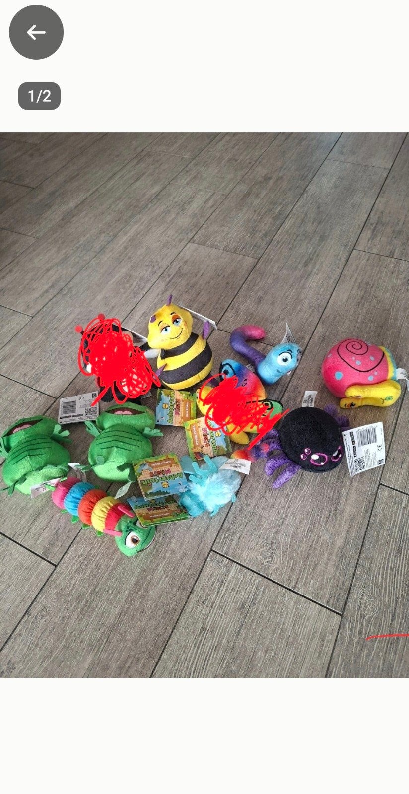 Achtertuin Mini's Lidl knuffels 8 stuks, Ophalen of Verzenden, Zo goed als nieuw, Overige typen