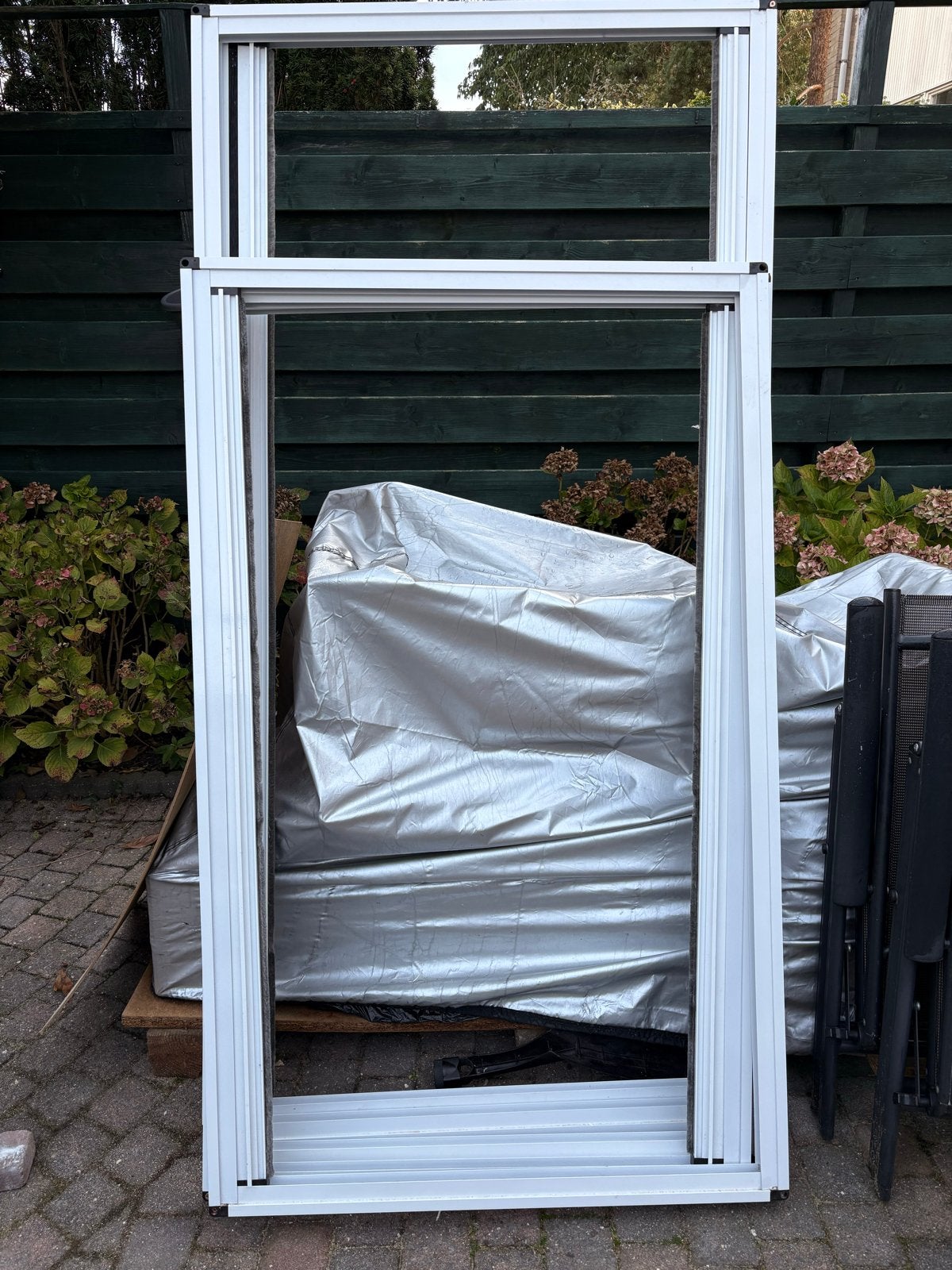 Aluminium raamhorren, Doe-het-zelf en Verbouw, Ophalen, Gebruikt, 80 tot 120 cm, Overige typen