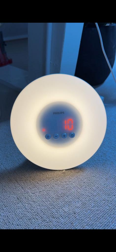 Philips HF3500 wake up light wekker nachtlampje, Witgoed en Apparatuur, Wekkers, Ophalen of Verzenden, Zo goed als nieuw
