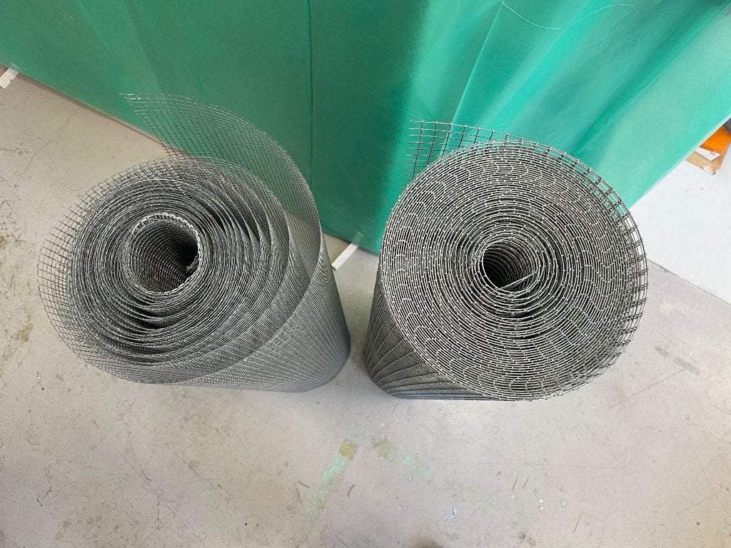 twee mooie rollen gegalvaniseerd gaas, Tuin en Terras, Ophalen, Nieuw, 20 meter of meer, Gaas