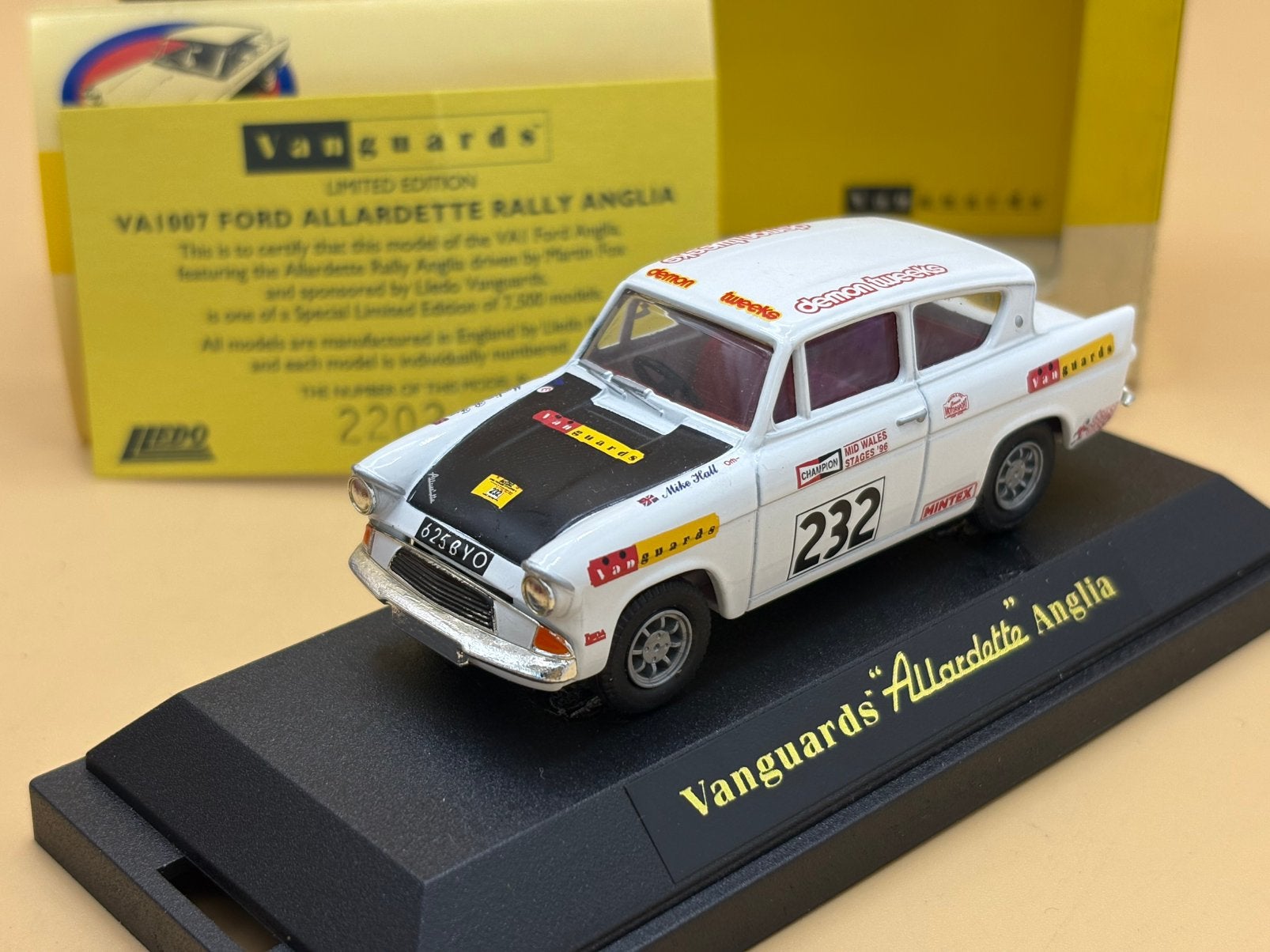 Ford Anglia ‘Allardette’ 1/43 Vanguards Limited Edition, Verzenden, Gebruikt, Auto, Overige merken