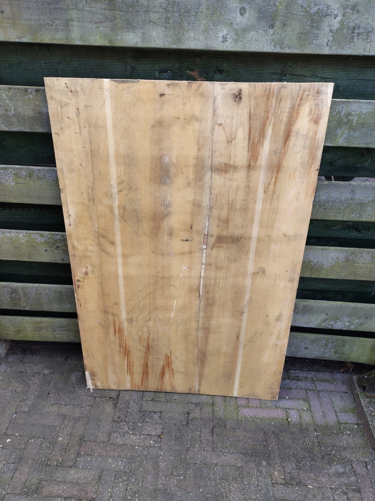 Gebruikte houten plaat 120x80 cm gratis af te halen, Ophalen