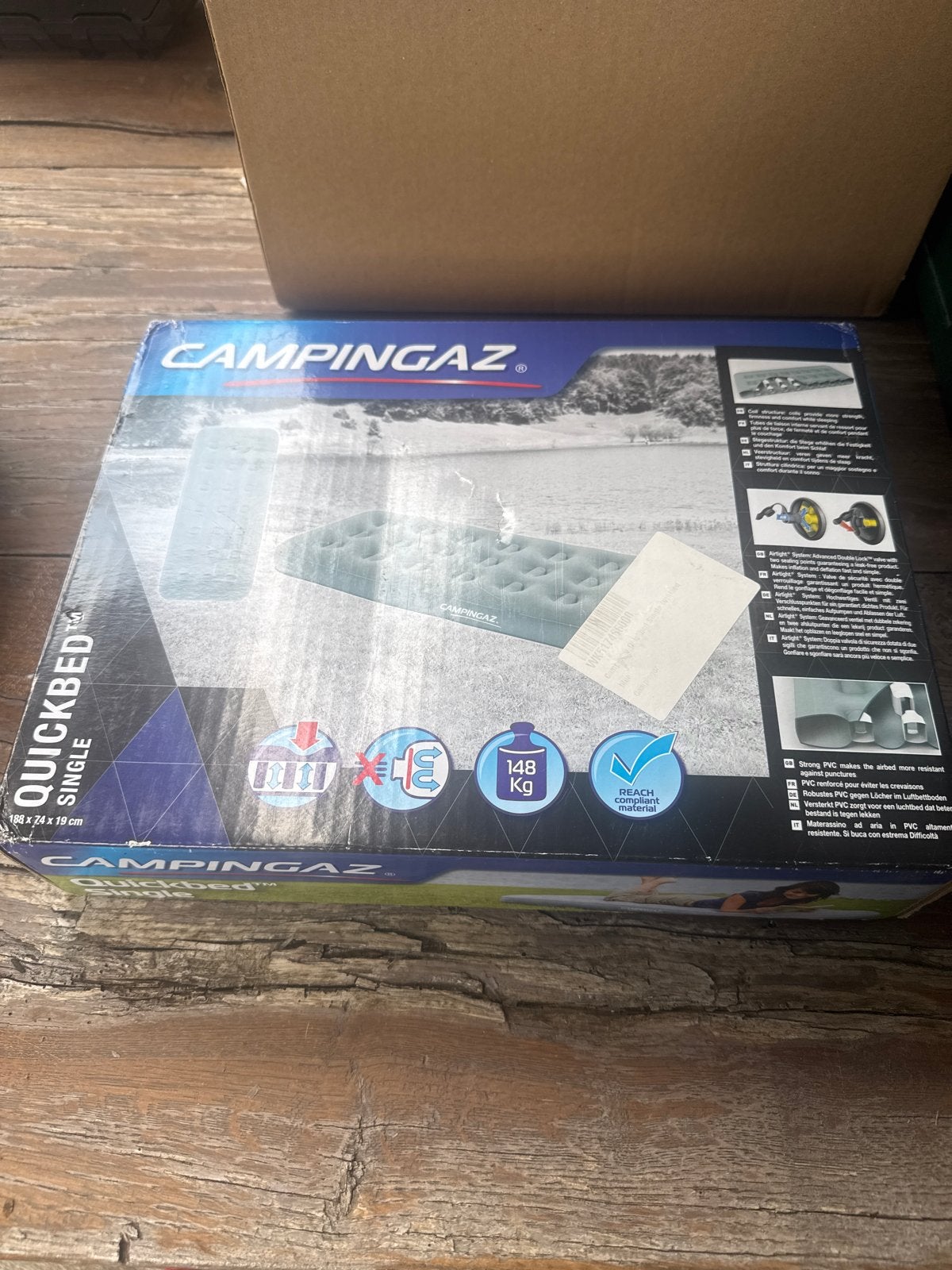 Campingaz Quickbed Single Luchtbed - Nieuw in doos, Caravans en Kamperen, Ophalen, Zo goed als nieuw, 1-persoons