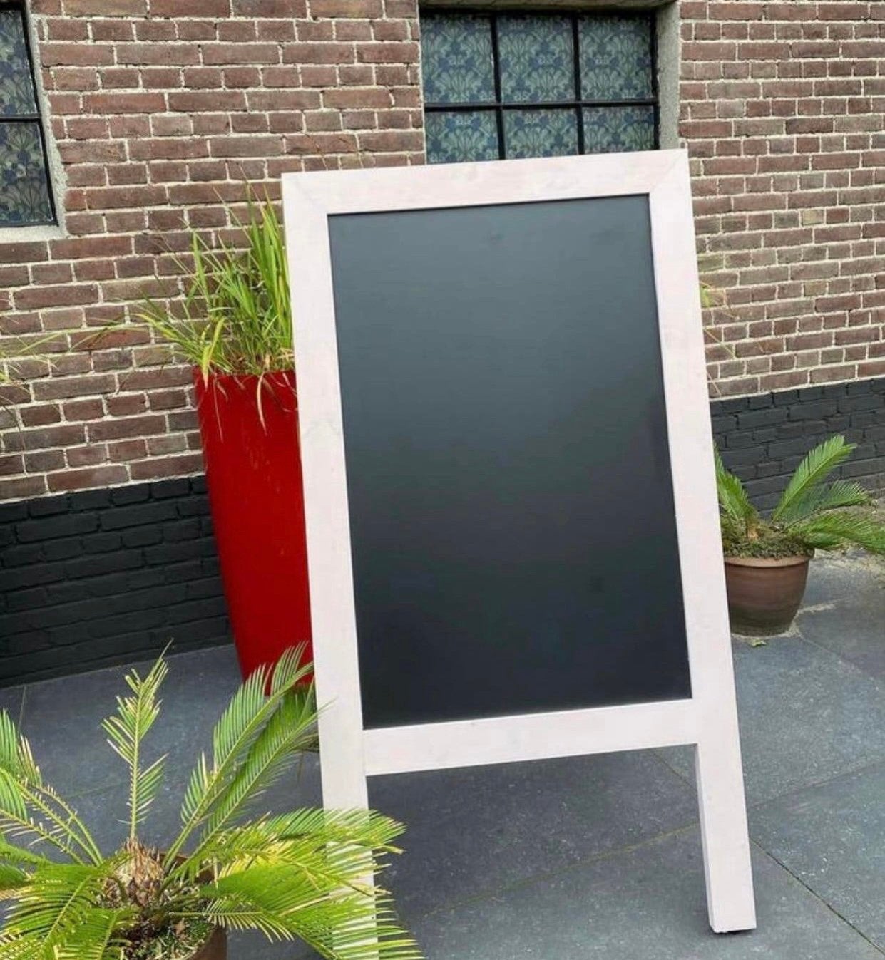 Groot Krijtstoepbord L.Roze lijst, Diversen, Ophalen, Nieuw, Krijtbord