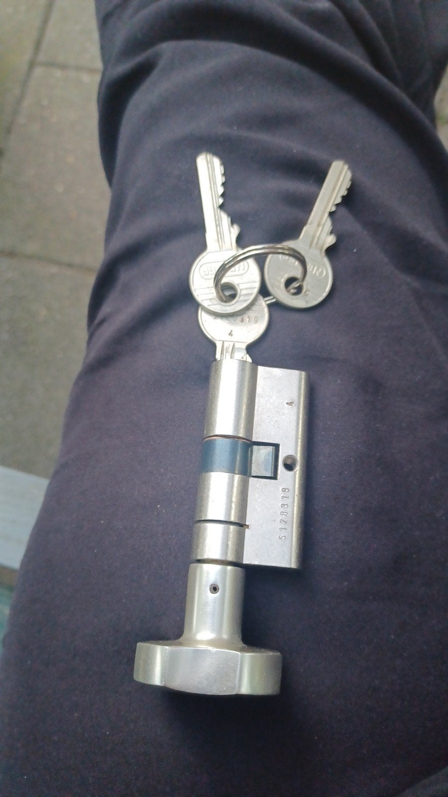 Nemef knop veiligheidscilinder, Ophalen of Verzenden, Slot