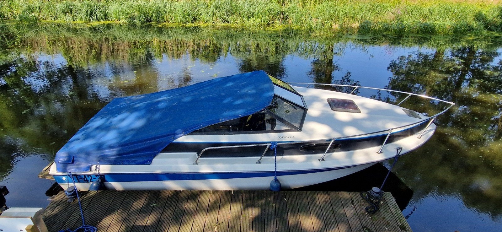 Sunbird Corsica 215 - TB2700 XL trailer met kenteken, Ophalen, Gebruikt, Overige merken, Polyester