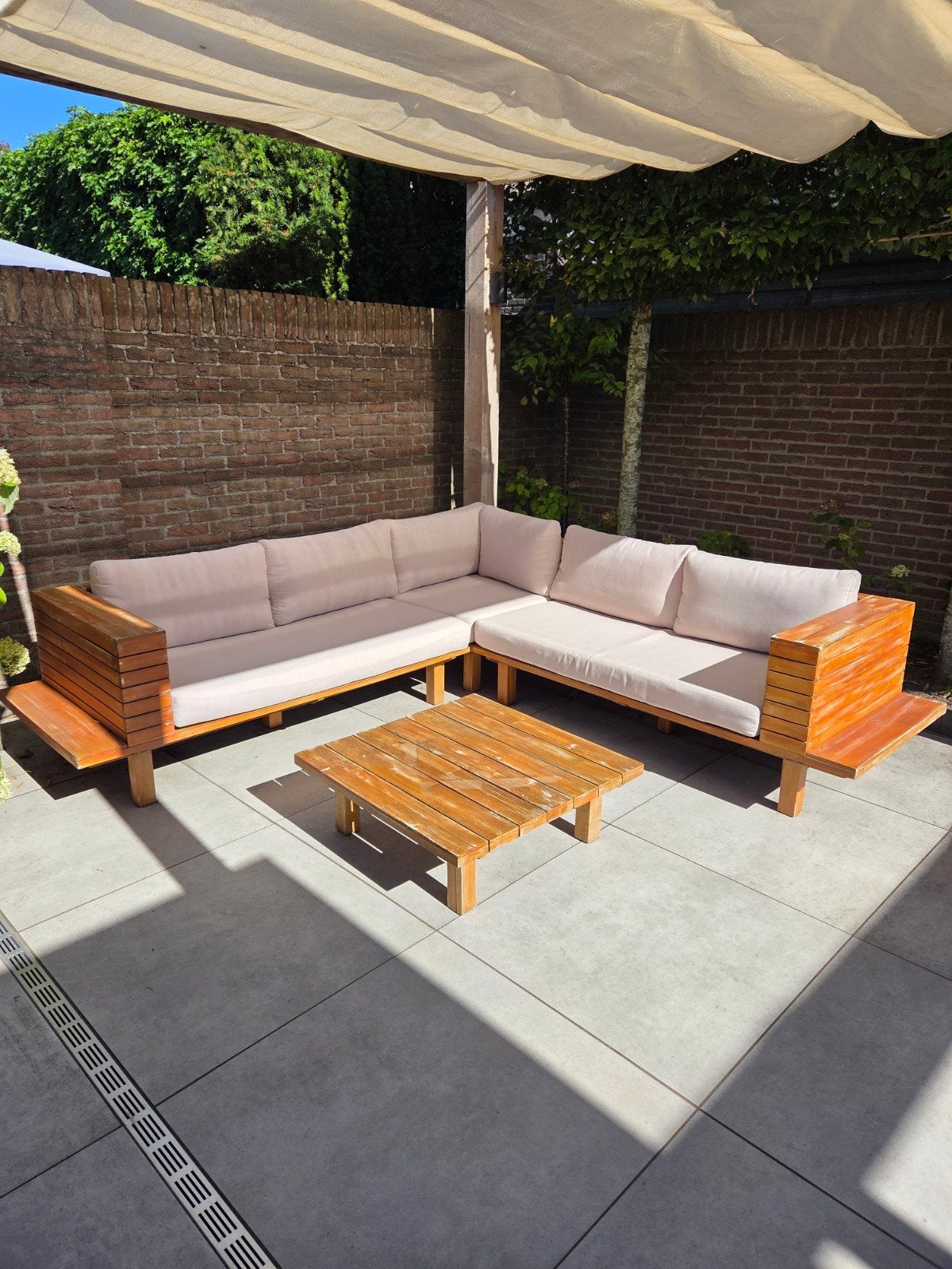 Loungset Lissabon Karwei, Ophalen, Gebruikt, Hout