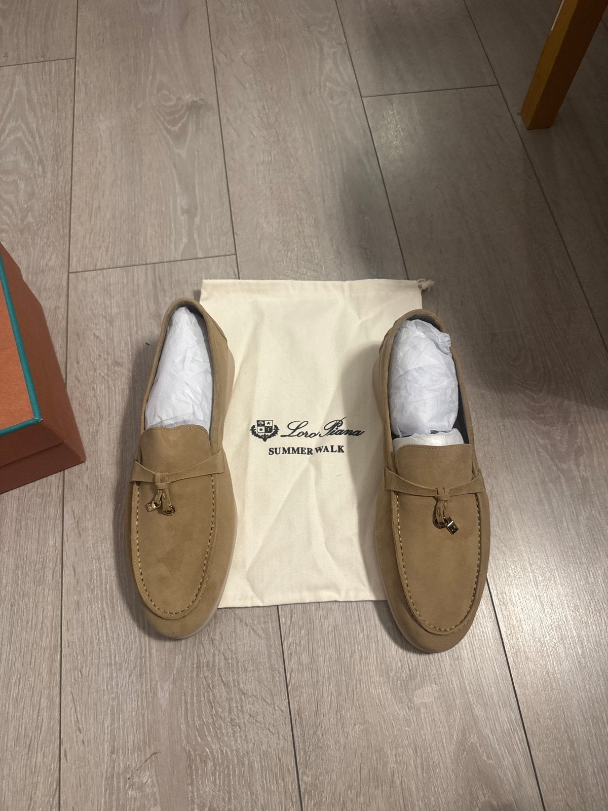 Loro Piana Summer Walk Loafers - Maat 46 - Nieuwstaat, Kleding | Heren, Ophalen of Verzenden, Nieuw, Bruin, Loafers