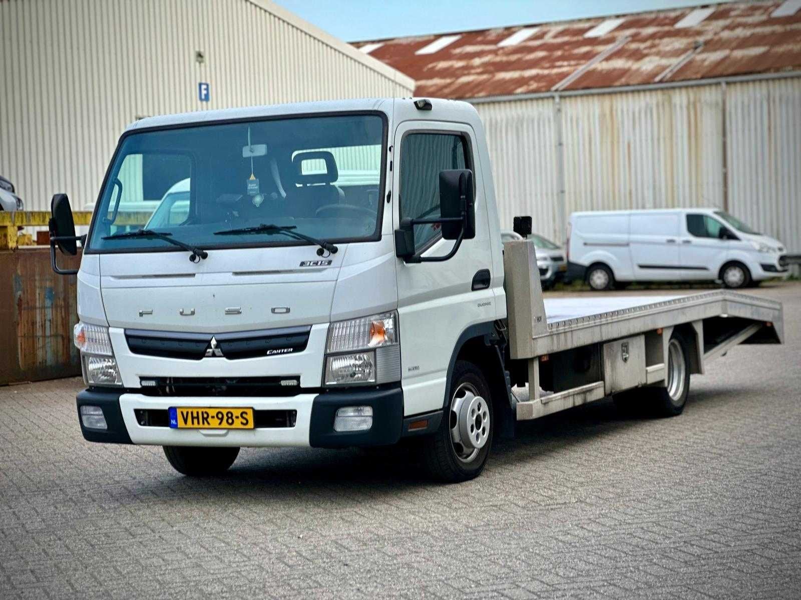 Mitsubishi Canter Fuso oprijwagen. Lier Automaat, VHR-98-S, Gebruikt, Overige carrosserieën, Origineel Nederlands, Bedrijf