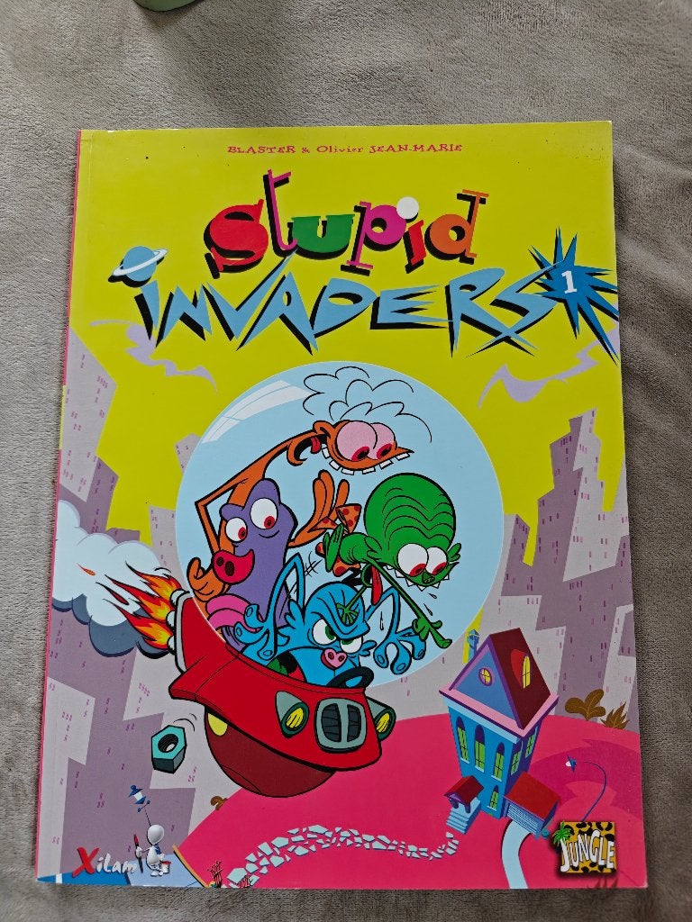 Stupid Invaders stripboek over Aliens / Ruimtewezens UFO's, Boeken, Strips | Comics, Eén comic, Ophalen of Verzenden, Zo goed als nieuw