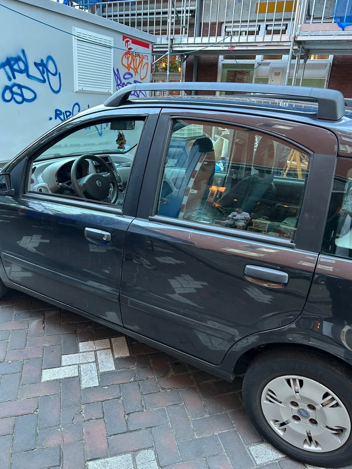Fiat Panda 1.2 2004 Zwart, Ophalen, Gebruikt, Benzine, 1242 cc