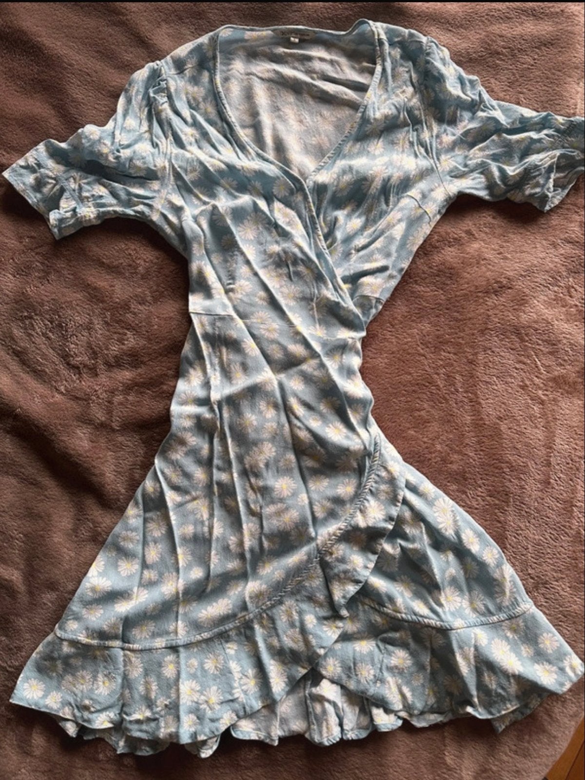 Denim Tom Tailor jurk met madeliefjesprint S, Kleding | Dames, Blauw, Ophalen of Verzenden, Zo goed als nieuw, Maat 36 (S)