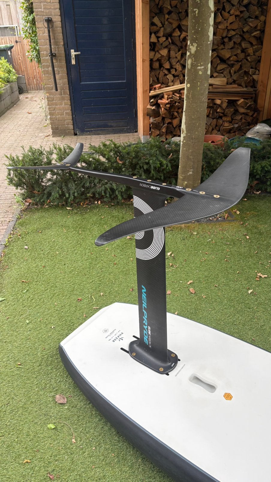 NeilPryde Glide Swift Carbon foilset – compleet, zeer netjes, Ophalen of Verzenden, Zo goed als nieuw, Wingsurf-hydrofoil