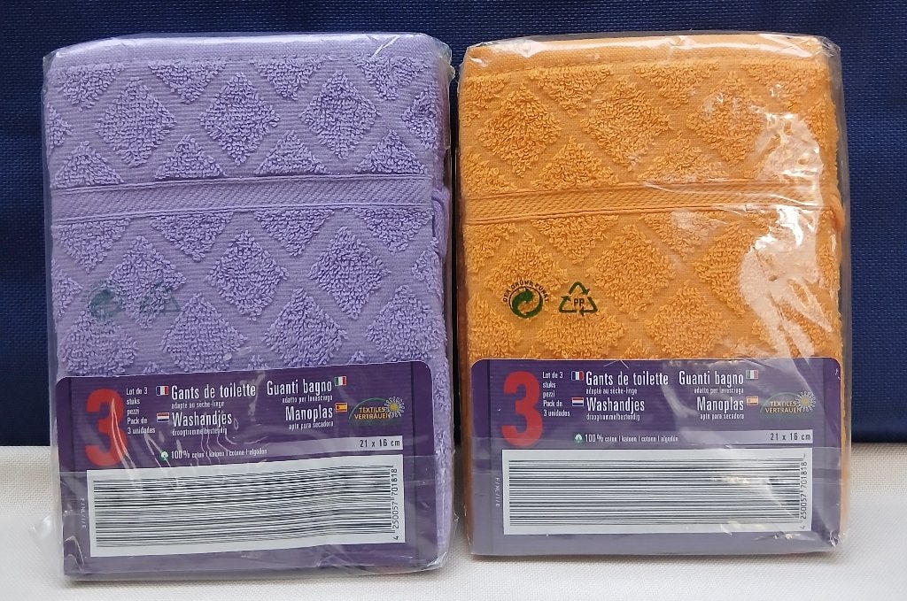 Vintage washandjes 6 stuks, Ophalen of Verzenden, Nieuw, Overige kleuren