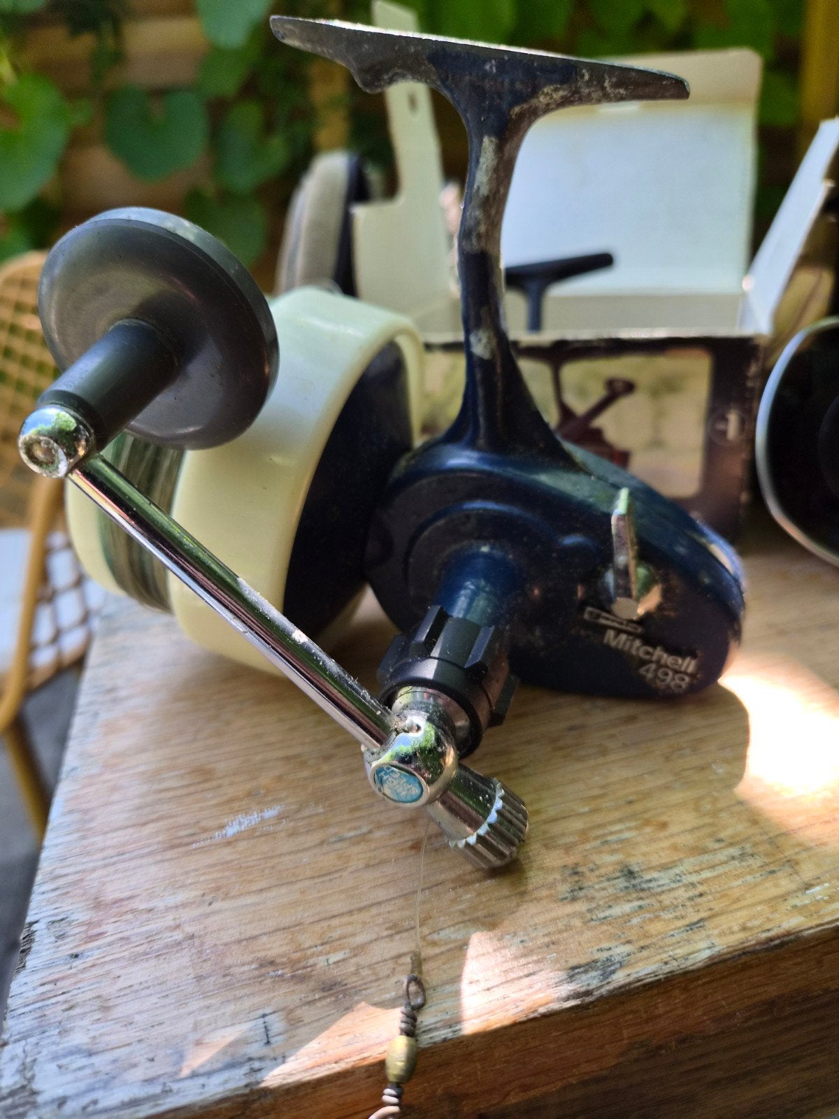 Vintage Mitchell 498 vismolen - Gebruikt, Ophalen of Verzenden, Gebruikt, Molen