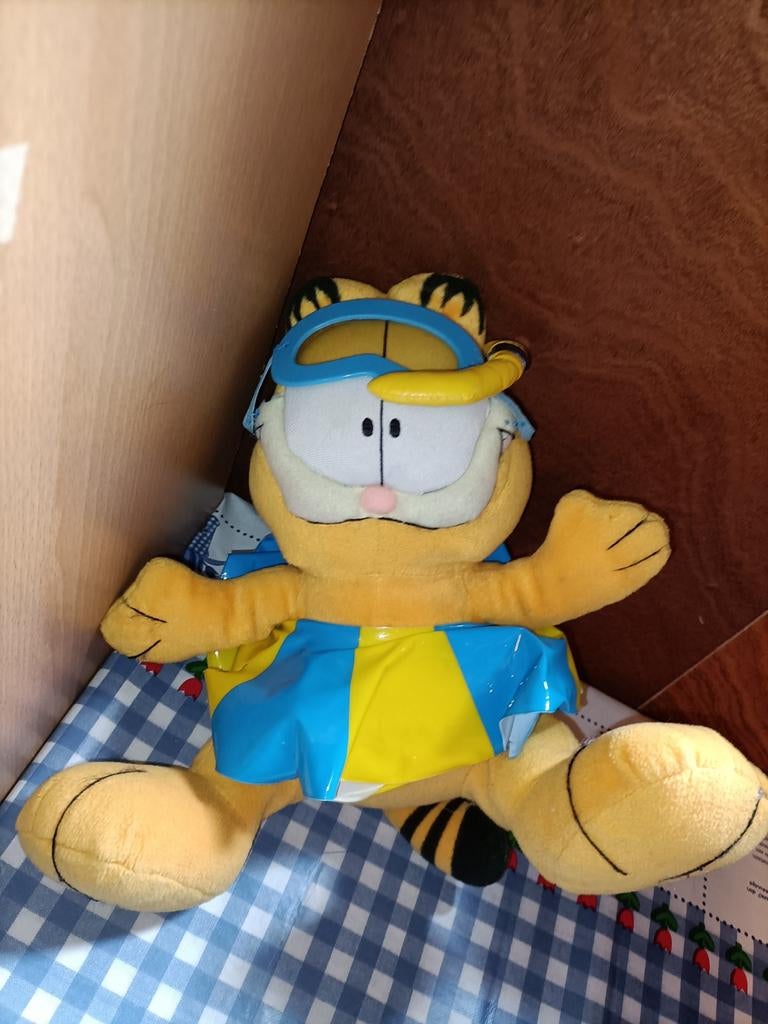 Garfield knuffel met snorkel en zwemband*, Ophalen of Verzenden, Zo goed als nieuw, Overige typen