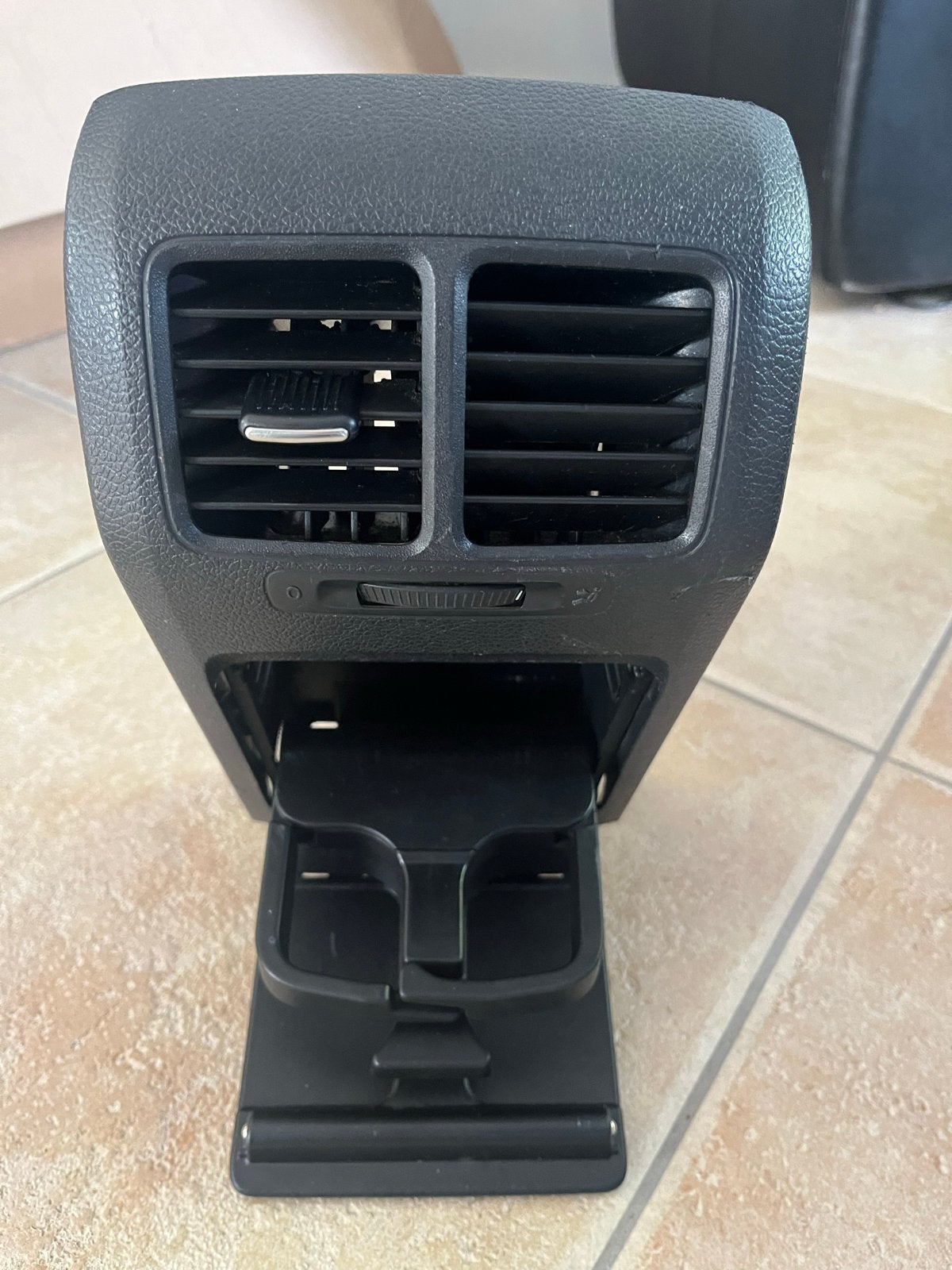 Achterconsole ventilatie met bekerhouder Golf 6 2012, Ophalen of Verzenden, Gebruikt, Volkswagen