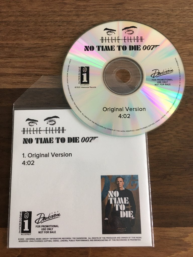 Cd Single Promo Billie Eilish No Time To Die NEW James Bond, Pop, Ophalen of Verzenden, Promo, Single