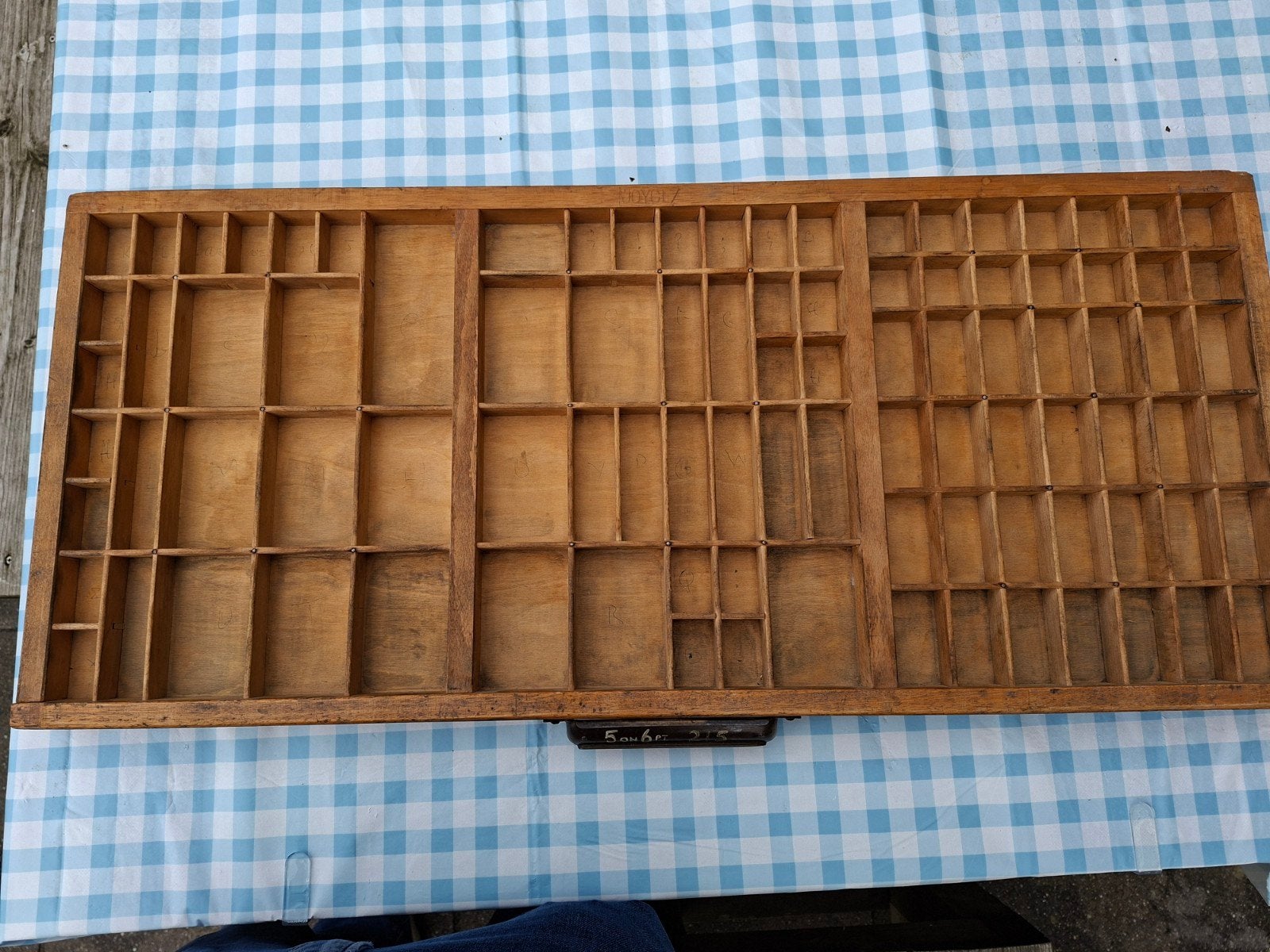 Originele antieke letterbak/lade - 83x36x4 cm, Ophalen