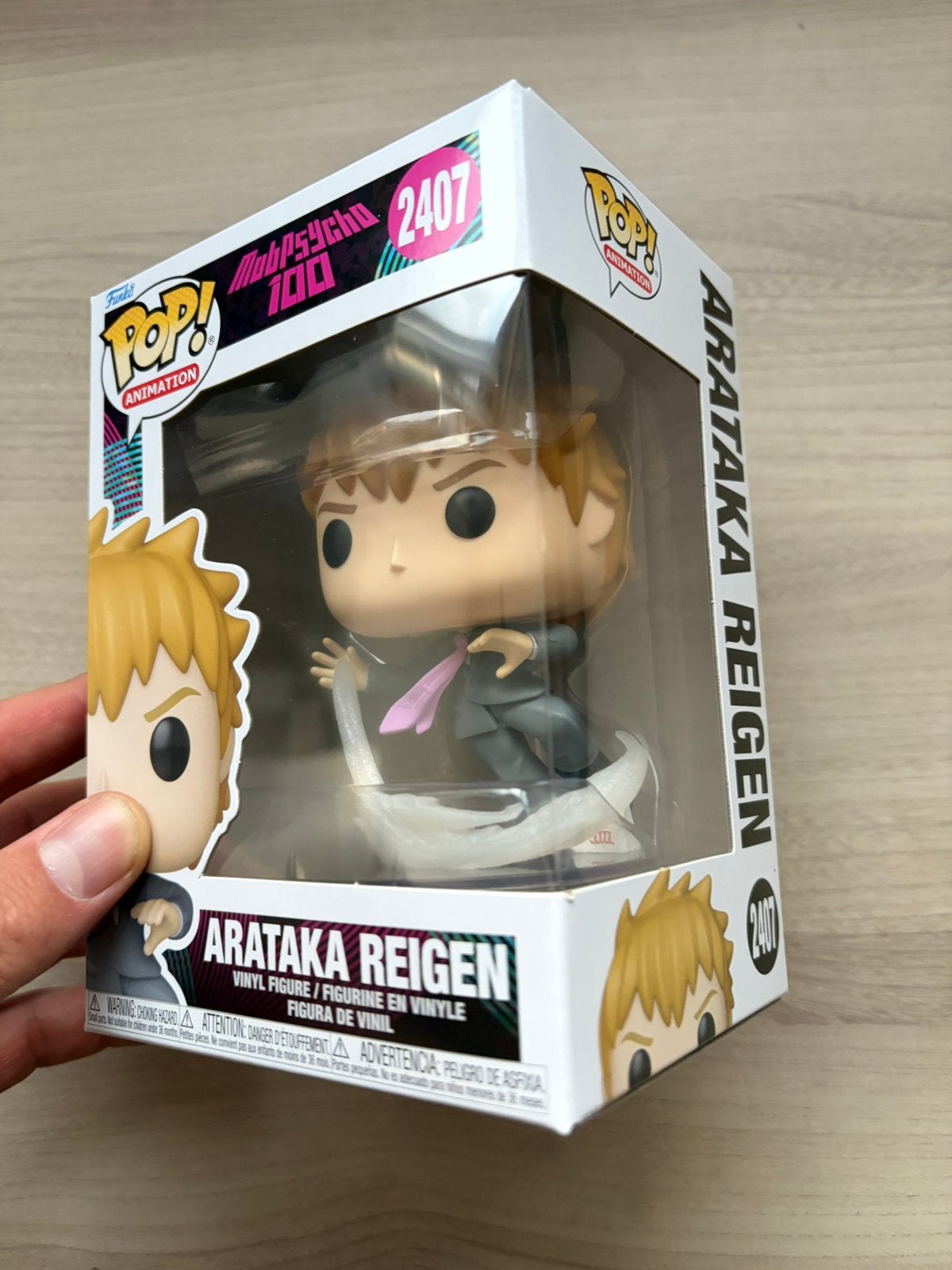 Funko Pop! Mob Psycho 100 #2407 – Arataka Reigen – figure, Funko Europe, Ophalen of Verzenden, Zo goed als nieuw, 4th floor, 1 Queen Caroline St, London W6 9YN, Verenigd Koninkrijk