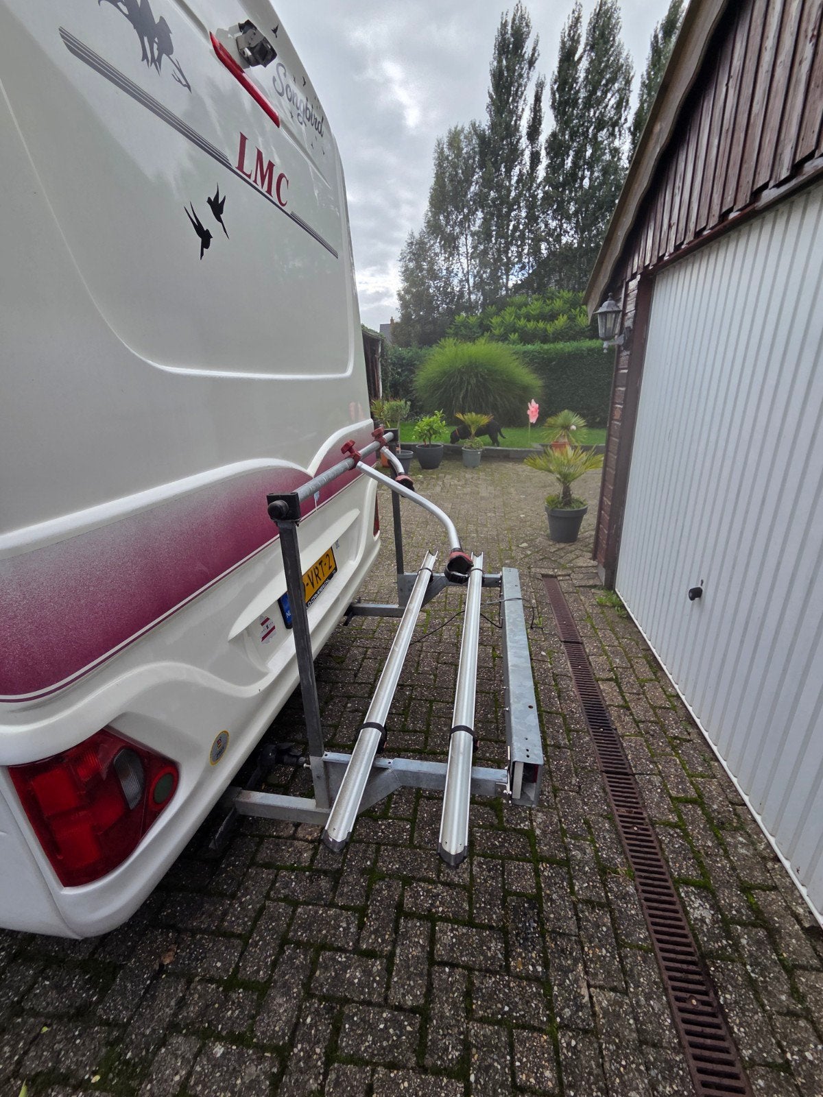 fietsendrager aan chassis, Ophalen, Gebruikt
