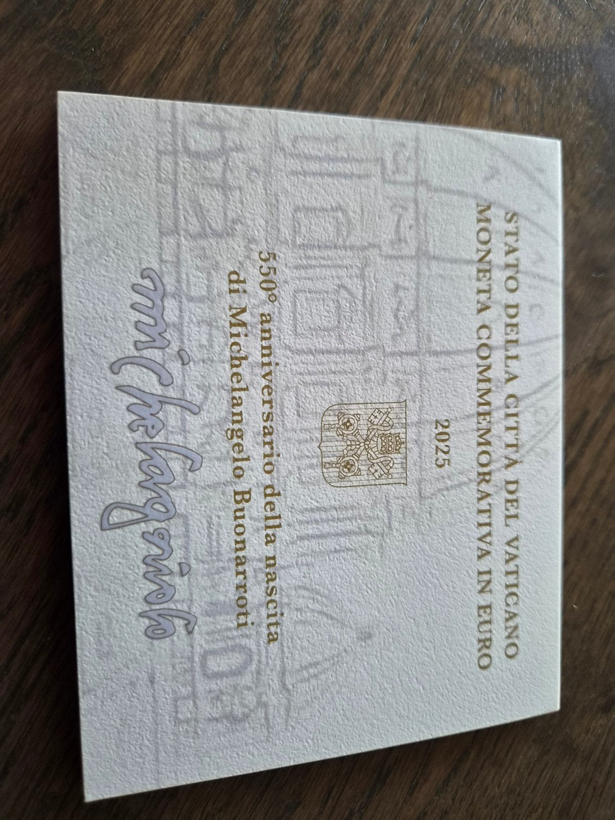 Vaticaan 2 Euro 2025 Michelangelo, Postzegels en Munten, Munten | Europa | Euromunten, Ophalen of Verzenden, Vaticaanstad, 2 euro